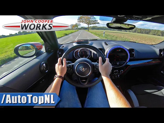 2020 mini countryman jcw 306hp pov test drive by autotopnl